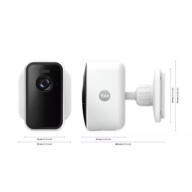 Yale SV-OC-1A-W Cube IP-turvakamera sisä- ja ulkokäyttöön 1080p valkoinen