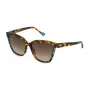 YALEA naisten aurinkolasit SYA028N550743 havanna asetaatti square frame gradient brown lens UV400