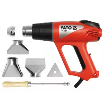 Yato YT-82291 kuumailmapuhallin 2000 W 550 °C 4 suuttimella ja kaapimella