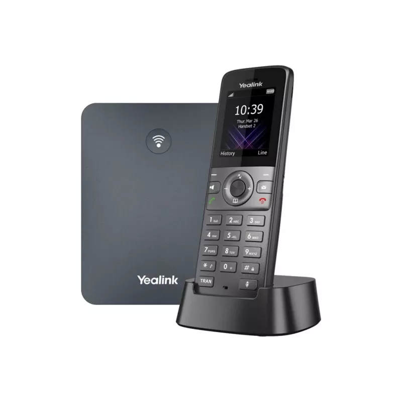 Yealink W71P IP DECT -puhelinjärjestelmä W70B-tukiasemalla ja W71H-luuri