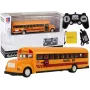 Keltainen koulubussi kaukosäädettävä RC avautuvalla ovella 4690 Lean Toys