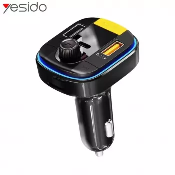 YESIDO Bluetooth-FM-lähetin 43W pikalaturi autoon Y45 musta