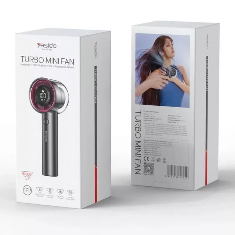 YESIDO Turbo Mini -tuuletin 3000 mAh