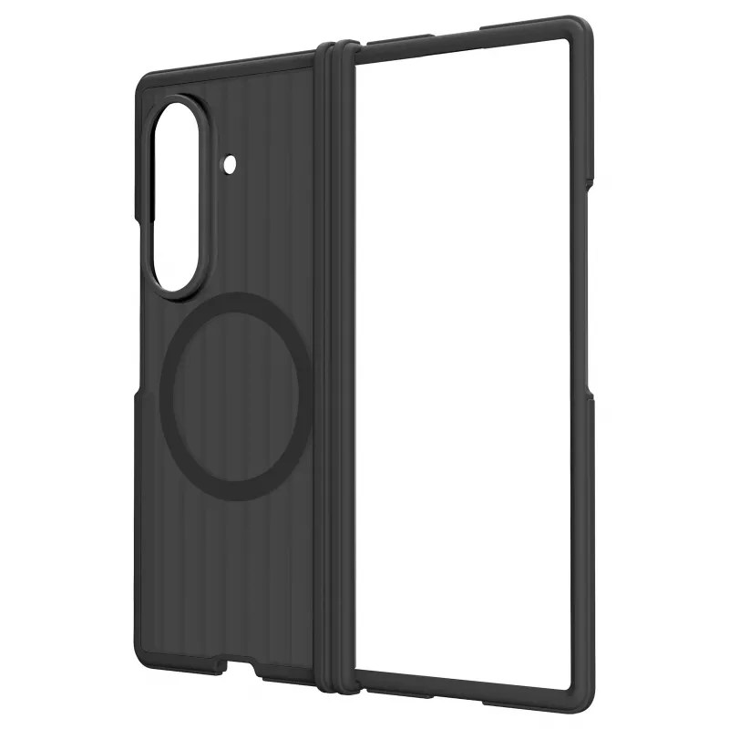 Samsung by Yuchuan Hybrid Shield Mag -suojakotelo Galaxy Z Fold8 Ultra -puhelimelle, musta
