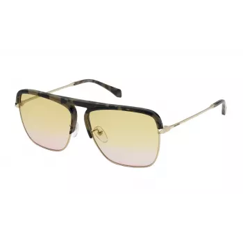 ZADIG & VOLTAIRE SZV321 aurinkolasit - miesten pilot square kehykset - musta - harmaat sävytetyt linssit - 60/13/140 mm