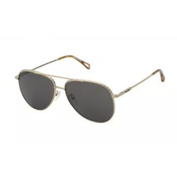 ZADIG & VOLTAIRE SZV378 miesten aurinkolasit - musta kehys, harmaat linssit - 58/17/140 mm