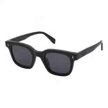 ZADIG & VOLTAIRE naisten aurinkolasit SZV401-540700 - mustat asetaattikehykset, savunharmaat linssit, 54 mm
