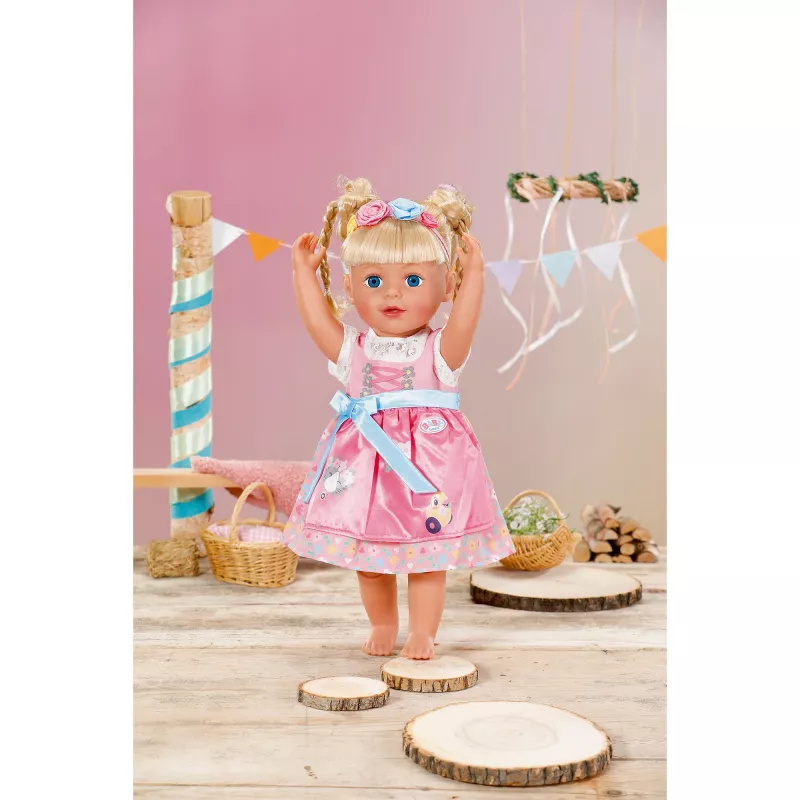 ZAPF CREATION BABY born Dirndl 43 cm nuken asu