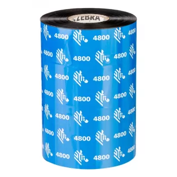 Zebra 4800 Series hartsinauha, 156mm x 450m, musta, 25,4mm ydin, 12 rullaa/kartonki