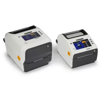 Zebra ZD621d-HC suoralämpötarratulostin - 203 dpi - 4,3 tuuman värillinen kosketus-LCD - USB 2.0, LAN, Sarjaportti, USB Host - valkoinen