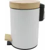 Zeller kosmetiikka poljinroskakori 3,0 L bambu, valkoinen (18908)
