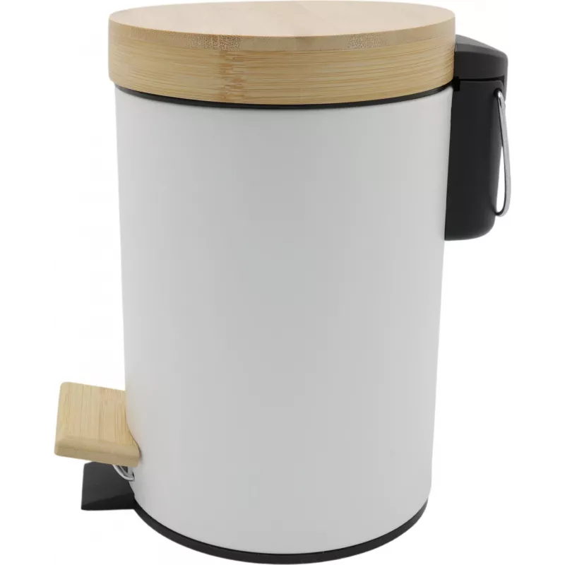 Zeller kosmetiikka poljinroskakori 3,0 L bambu, valkoinen (18908)