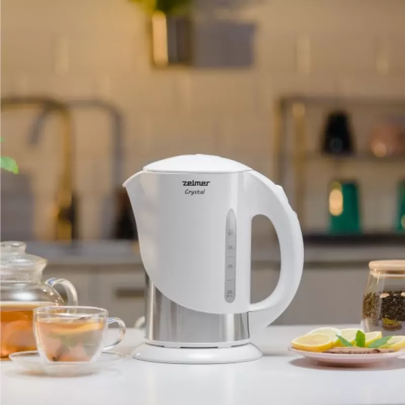 Zelmer Crystal ZCK7630W Vedenkeitin, valkoinen