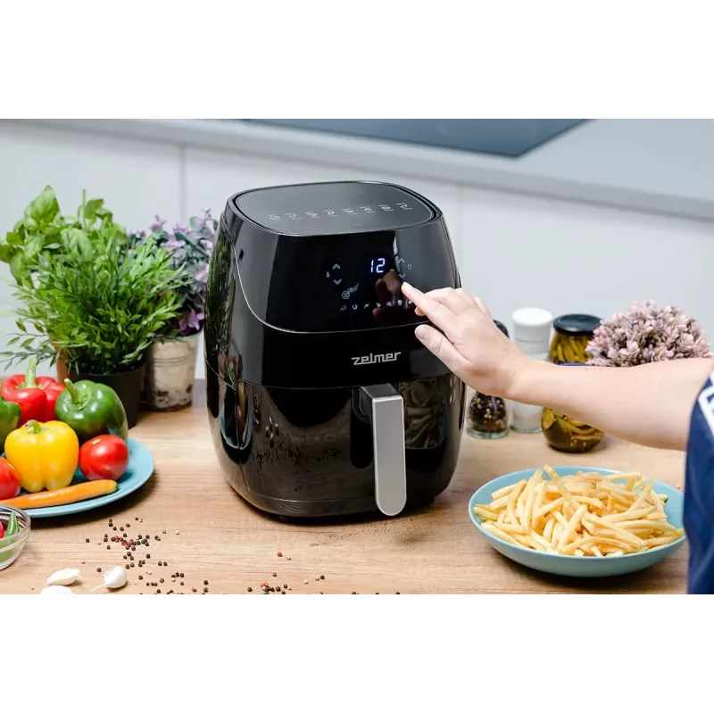 Zelmer ZAF5500B Elektra 5L airfryer-kuumailmafriteerauskeitin