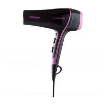 Zelmer ZHD8360 ioninen hiustenkuivaaja 2200W musta/hopea diffuusorilla