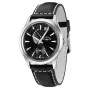 ZENO MAN 6662-7004Q-G1 sveitsiläinen kvartsikello miesten 42 mm musta kellotaulu nahkaranneke