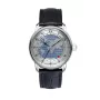 Zeppelin Friedrichshafen 85963 automaattikello, 42mm, musta kellotaulu, nahkaranneke