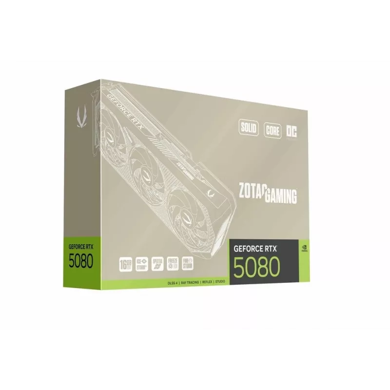 ZOTAC GAMING GeForce RTX 5080 SOLID Core OC 20th Anniversary Edition näytönohjain