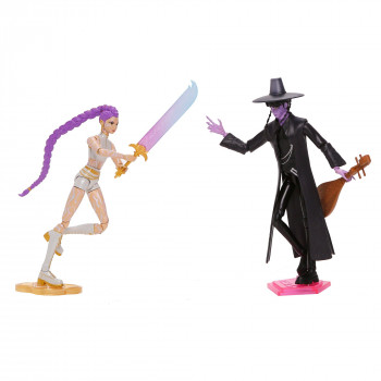 Mattel JRY40 KPop Demon Hunters Rumi ja Jinu toimintahahmot, 2 kpl:n pakkaus