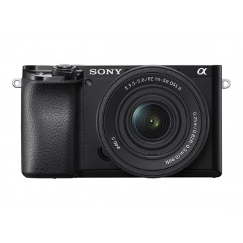 Sony Alpha 6100A ILCE6100AKB.CEC järjestelmäkamera E PZ 16–50mm OSS II -objektiivilla, musta
