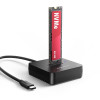 AXAGON ADSA-M2C11L M.2-NVMe-SSD-telakka, USB-C 10Gbps