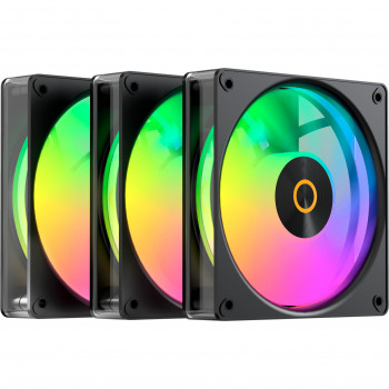 OCYPUS Gamma F12 Elite ARGB Reverse 3 kpl pakkaus 120 mm kotelotuulettimia musta