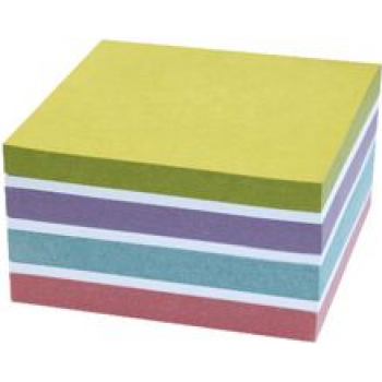 Kores kierrätys muistilappukuutio kierrätys pastelli muistiinpanot 75 x 75 mm, 450 arkkia, kierrätyspaperi, pitävä kiinnitys, 1 kuutio N47463