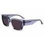 Karl Lagerfeld unisex KL6142S-020 kulmikas aurinkolasit, musta kehys, harmaat linssit, 55mm