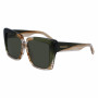Ferragamo naisten SF1060SN-263 perhosaurinkolasit, havanna-kehys, ruskea gradient-lasi, 55mm