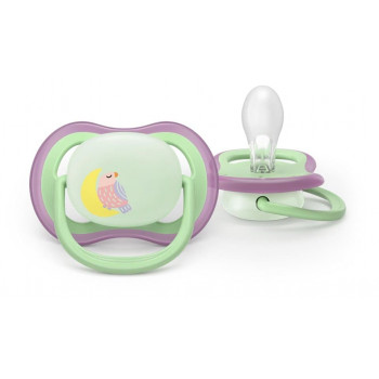 Philips AVENT Ultra Air Night tutti 6-18 kuukautta, 2 kpl:n pakkaus, pimeässä hehkuva