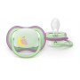 Philips AVENT Ultra Air Night tutti 6-18 kuukautta, 2 kpl:n pakkaus, pimeässä hehkuva