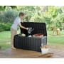 KETER Glenwood Storage Box -puutarhasäilytyslaatikko/penkki 390 L – harmaa