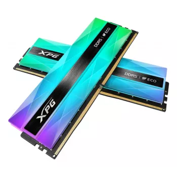 DIMM 32 GB DDR5-6400 (2x 16 GB) Dual-kit, keskusmuisti hopea, AX5U6400C3216G-DCLANRSG, Lancer Neon RGB, INTEL XMP, AMD EXPO