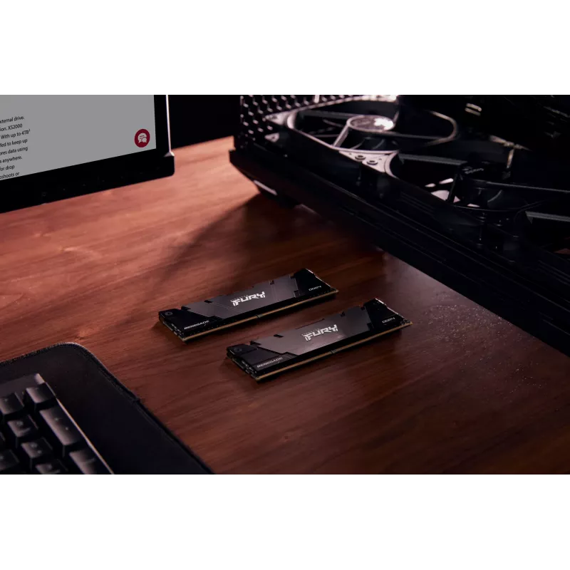 Kingston Technology FURY 8GB 3200MT/s DDR4 CL16 DIMM Renegade musta