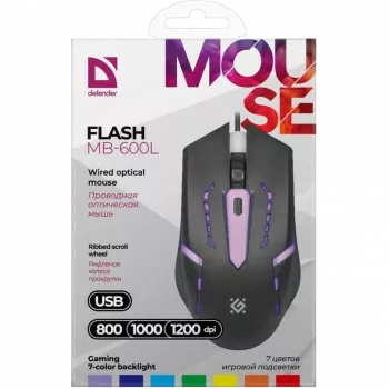 Hiiri DEFENDER FLASH MB-600L OPTINEN LED 1200dpi 4P