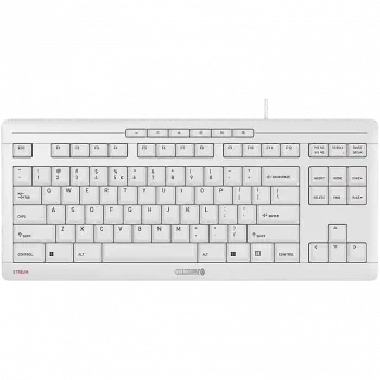 CHERRY STREAM TKL näppäimistö yleiskäyttöön USB AZERTY ranska valkoinen