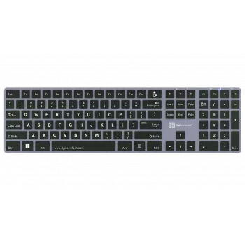 Näppäimistö LogicKeyboard ALBA UK Mac — lukihäiriöasettelu LKB-DYSLEX-CWMU-UK, UK ISO Mac-näppäinhatut