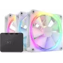NZXT F120 RGB 120mm ARGB Reverse Blade kolmen pakkaus - valkoinen