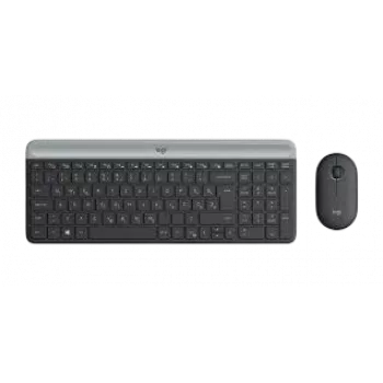 LOGITECH ohut langaton näppäimistö ja hiiri -yhdistelmä MK470 - grafiitti QWERTY tšekki
