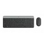 LOGITECH ohut langaton näppäimistö ja hiiri -yhdistelmä MK470 - grafiitti QWERTY tšekki
