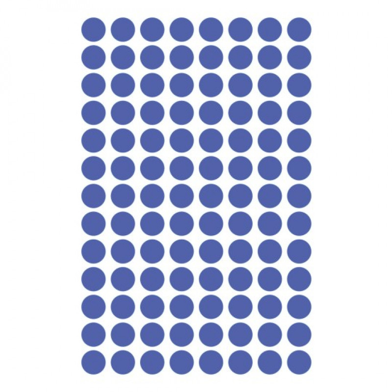 Avery Zweckform 3591 – irrotettavat merkintäpisteet, Ø 8 mm, sininen, 416 kpl