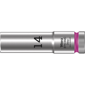 Wera 05004554001 8790 HMC Deep – pitkä kuusiokolo hylsyavain, 1/2″, 14 × 83 mm