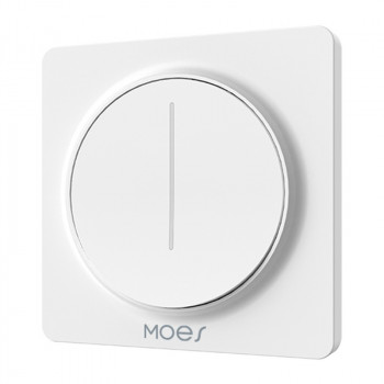 MOES ZS-SY-EUD ZigBee seinähimmennin kosketusohjauksella, valkoinen, nollajohdin vaaditaan