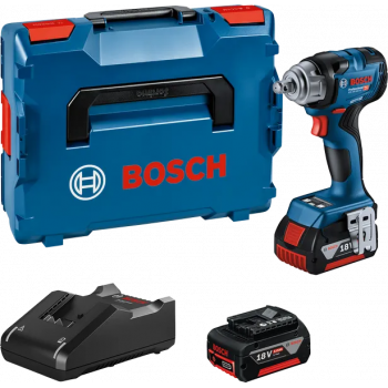 Bosch GDS 18V-330 HC iskuruuvinväännin-sarja 06019L5003, 2 × 5,0 Ah, GAL 18V-40, L-BOXX